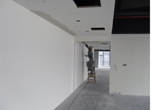 辦公室裝修施工現(xiàn)場實景圖