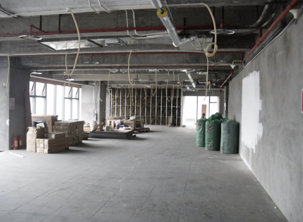 辦公室裝修施工現(xiàn)場實景圖