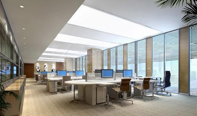 辦公室裝修活動(dòng)隔斷面板安裝