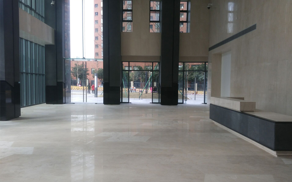 重慶朗天通訊國(guó)家電力專用網(wǎng)通信研發(fā)制造基地大堂裝修工程